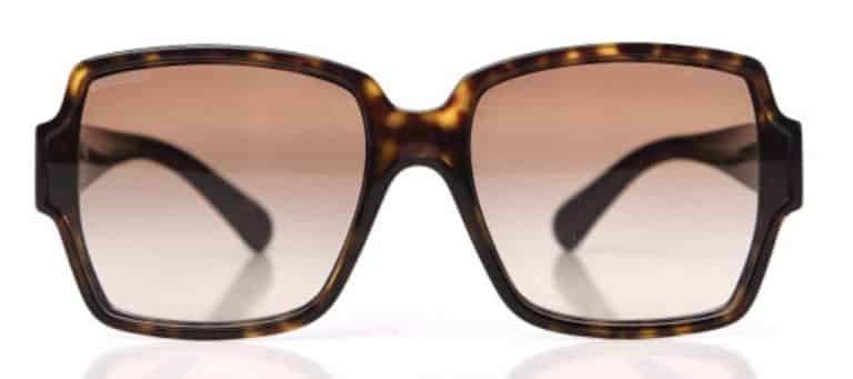 FASHIONPHILE Chanel Square CC Tortoise Sunglasses 