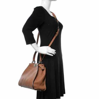 FASHIONPHILE Fendi Calfskin Romano Iconic Camel 