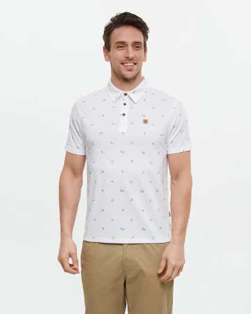 tentree Men's Short Sleeve Polo Neck T-Shirt