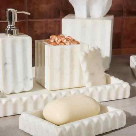 Belle & June Proviso White Soap Dish